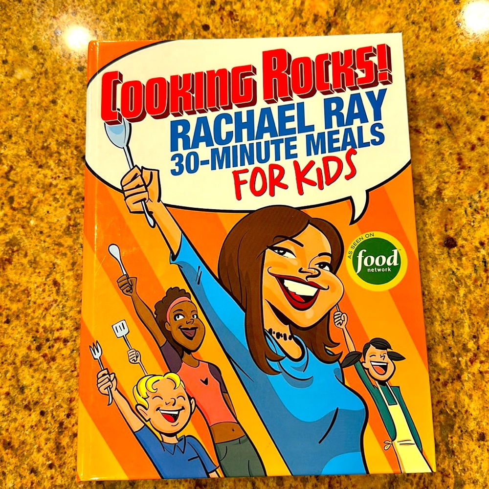 NEW!💙💛 COOKING ROCKS! RACHAEL RAY 30-MINUTE MEALS FOR KIDS COOKBOOK